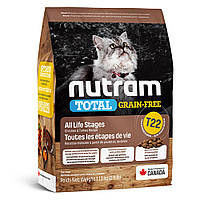 T22_NUTRAM Total GF Холістик для котів всіх життєвих стадій; з куркою та індичкою; без/зерн, 1.13 кг