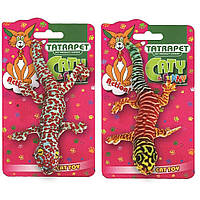 Іграшка для котів Caty funny,плюшева ящірка ,16 см (12шт.уп.)