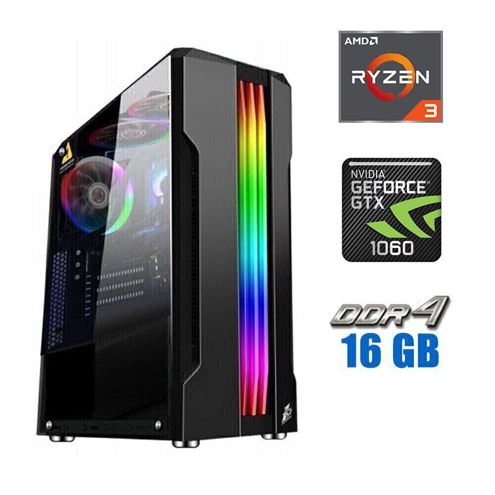 Ігровий ПК MT/ Ryzen 3 4100/ 16 GB RAM/ 480 GB SSD/ GeForce GTX 1060 6GB/ 500W