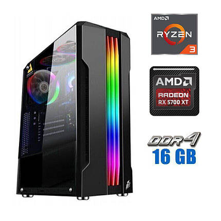 Ігровий ПК MT/ Ryzen 3 4100/ 16 GB RAM/ 480 GB SSD/ Radeon RX 5700 XT 8GB/ 700W, фото 1