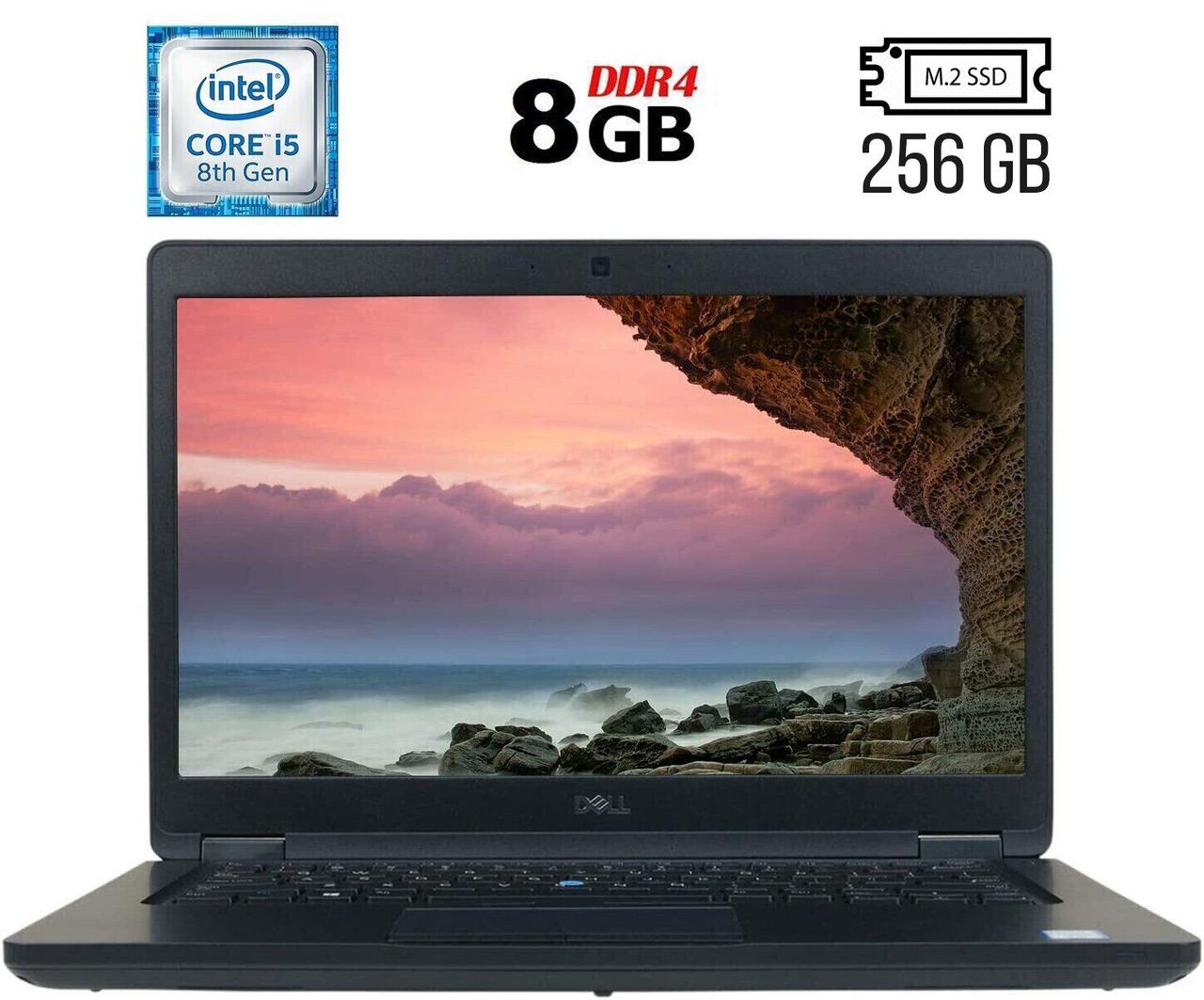 Ноутбук Б-клас Dell Latitude 5490/ 14" (1920x1080)/ Core i5-8250U/ 8 GB RAM/ 256 GB SSD/ UHD 620