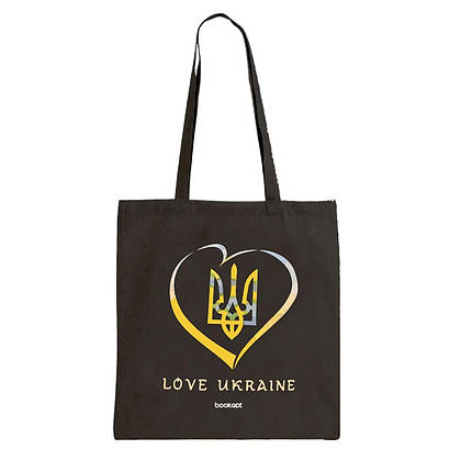 Екошопер BookOpt BK4036 Love Ukraine чорний, фото 1
