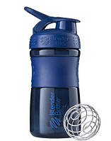 Спортивная бутылка-шейкер BlenderBottle SportMixer 20oz/590ml Navy (ORIGINAL)alleg Качество