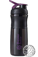 Шейкер спортивний (пляшка) BlenderBottle SportMixer Flip 28oz/820ml Black/Plum