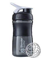 Шейкер спортивний (пляшка) BlenderBottle SportMixer 20oz/590ml Black/White (Original)