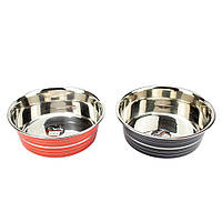 Миска для собак и щенков средних и крупных пород 2 л "Agility" металл цветная   25 см