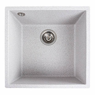 Гранітна мийка для кухні Platinum 4040 RUBA матовий топаз