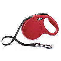 Рулетка FLEXI Classic XS, 3м, до 12кг, стрічка, червона (3105)