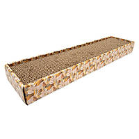Когтеточка CROCI гофрований картон, TEXTURE (золото), 48х12х5 см