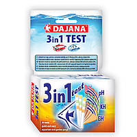 TEST 3 in 1 Тест для визначення pH, KH, GH води (25шт/уп)