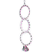 Іграшка для птахів Dodo,гойдалка кільця з мотузки ,53 см (6 шт.уп.)