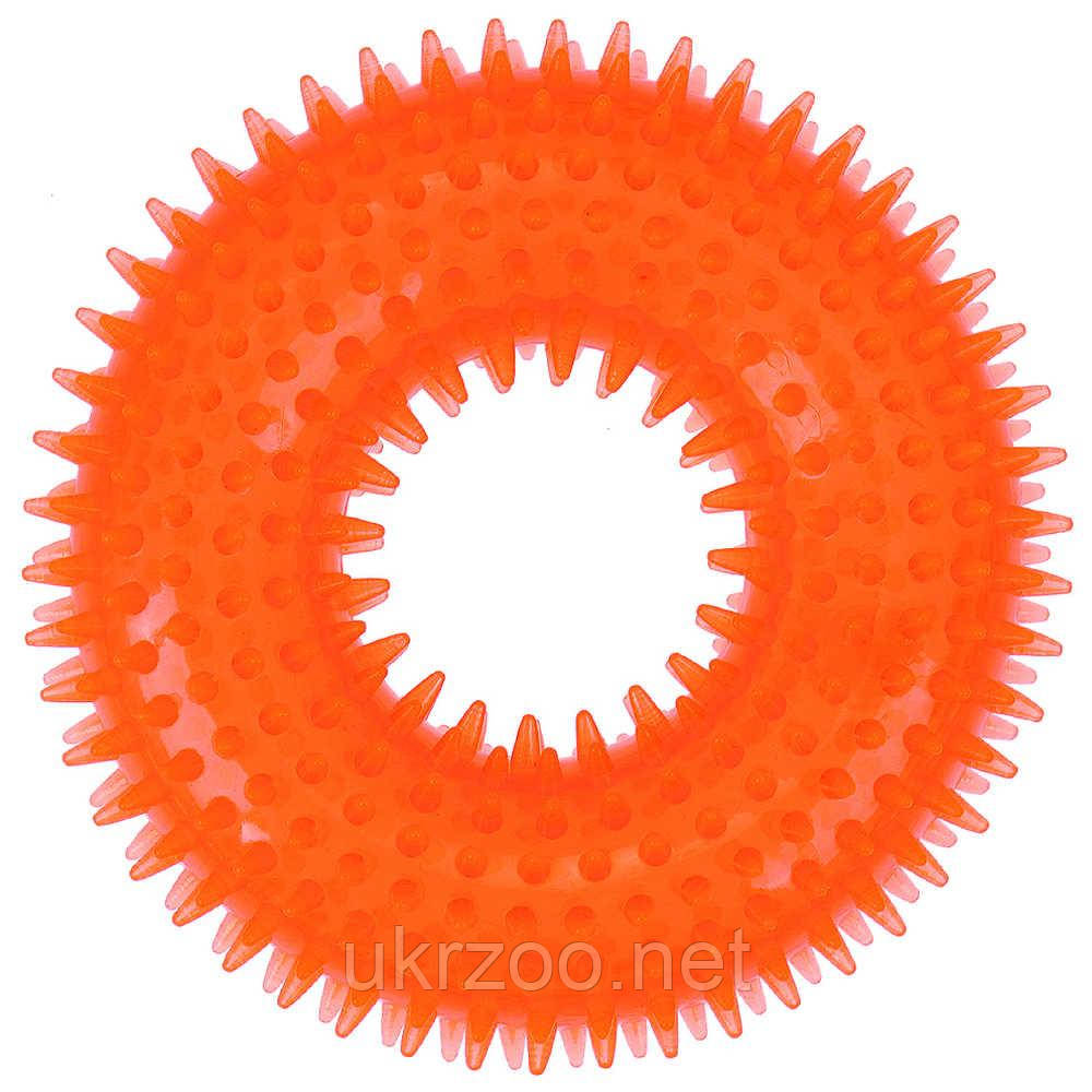 Іграшка для собак Dental Gum кільце з шипами гумове ,12 см(12 шт/уп), фото 1