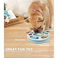 Інтерактивна іграшка пазл з кормом для собак для ігри та повільного годування - рожева, фото 5