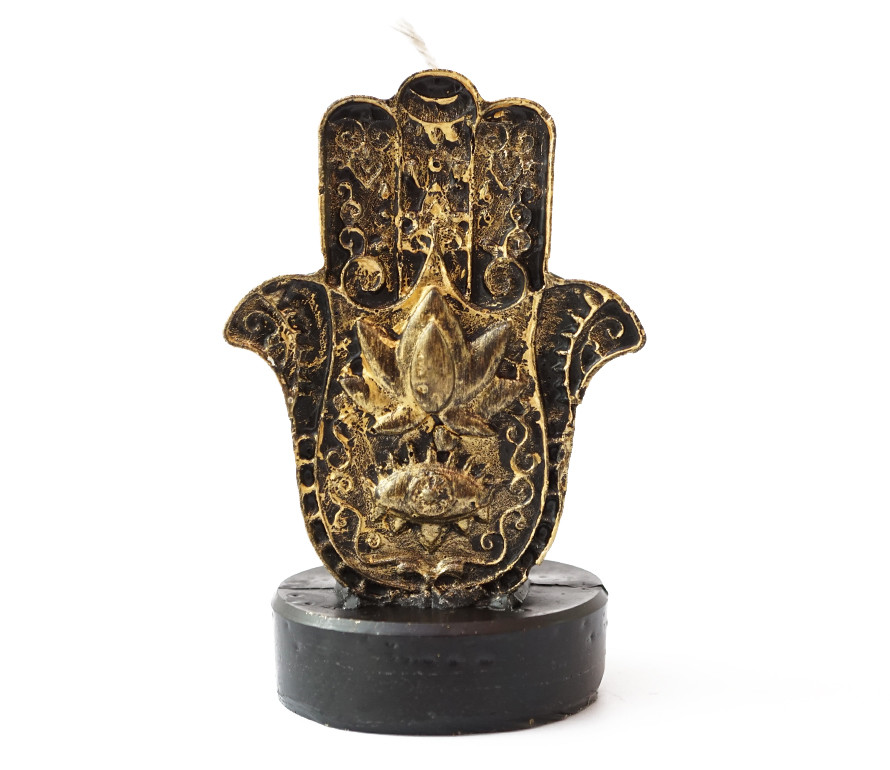 Свічка "Рука Фатими" чорна, фото 1