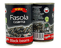 Фасоль Черная Консервированная Fasola Czarna M&K, 400г