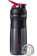 Шейкер спортивний (пляшка) BlenderBottle SportMixer Flip 28oz/820ml Black/Pink