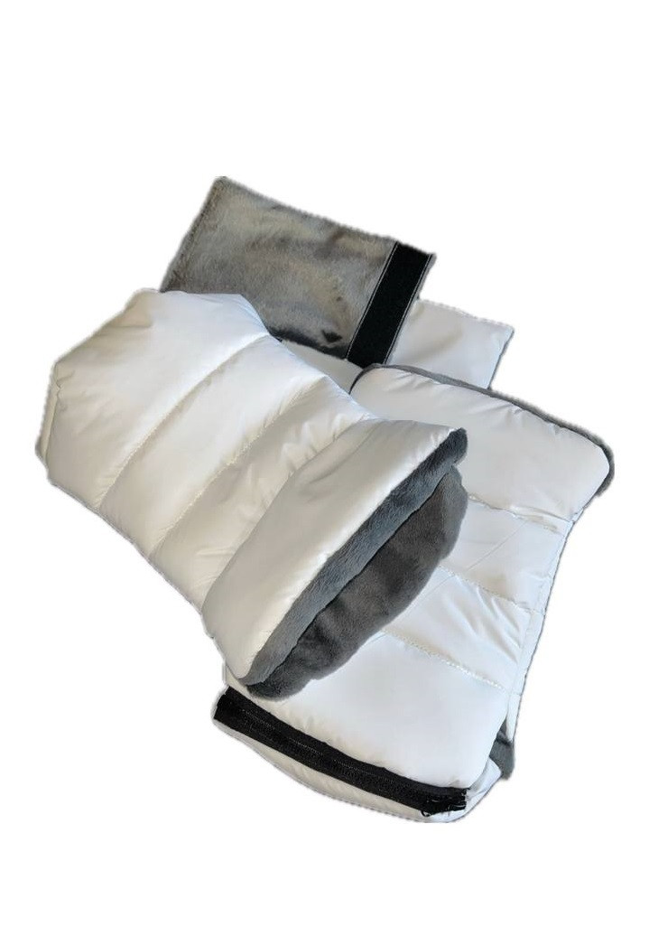 Рукавиці-муфта для рук на коляску DavLu Білий (M-103), фото 1