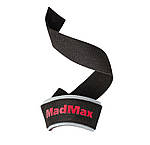 Лямки для тяги MadMax MFA-267 PWR Straps Black/Grey/Red, фото 2