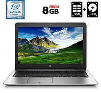 Ноутбук Б-класс HP EliteBook 850 G3 / 15.6" (1920x1080) TN / Intel Core i5-6300U (2 (4) ядра по | всё для
