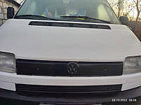 Зимняя верхняя накладка на решетку Матовая на косую морду для Volkswagen T4 Transporter