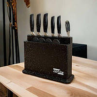 Набор кухонных ножей на подставке с разделочными досками Zepline ZP-043, Качественный кухонный набор для дома