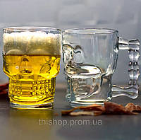 ЧЕРЕП Набір пивних келихів 2х500 мл Прозорий