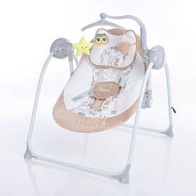 Дитячі гойдалки для новонароджених EL CAMINO TEDDY ME 1075 Beige Animals