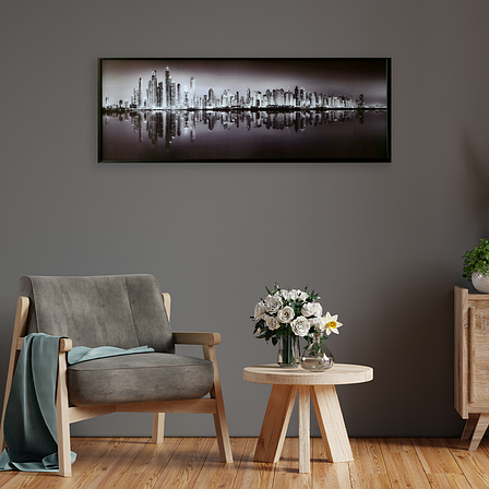Фотокартина в дерев'яній рамі City 9 50х140 см POS-50140-292, фото 3