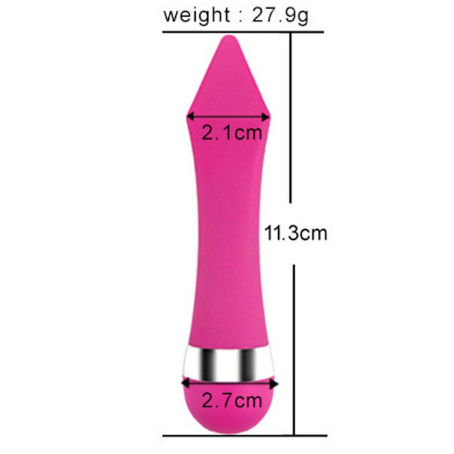 Вібратор жіночий дилдо для анального та вагінального застосування Vibrator Mini 11 см