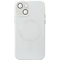 Чохол TPU+Glass Sapphire Midnight with MagSafe для Apple iPhone 15 (6.1") Білий / White
