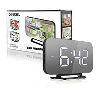 Годинник настільний електронний з термометром Digital Clock DS-3625L Білий/White ST (718877)