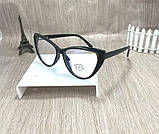 Окуляри для комп'ютера жіночі BLUE BLOCKER лисички сердечка чорні, окуляри компютерні 80% захисту, окуляри для пк, фото 4