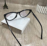 Окуляри для комп'ютера жіночі BLUE BLOCKER лисички сердечка чорні, окуляри компютерні 80% захисту, окуляри для пк, фото 7