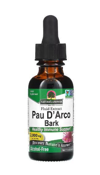 Біодобавка Nature's Answer Pau D'Arco Bark 2,000 mg 1 fl oz (30 ml ), фото 1