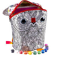 Набор для творчества рюкзак - разрисовка My Color Owl-Bag Danko Toys CВР-01-01 детский блестки краски кисточка