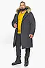 Графітова зимова чоловіча довга куртка з галявкою Braggart Arctic, Німеччина, фото 2
