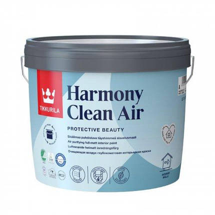 Інтер'єрна фарба Tikkurila Harmony Clean Air матова 0.9л, фото 1