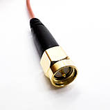 Пігтейл SMA-Male 90° - SMA Male ВЧ кабель перехідник RG316 довжина 1 м кутовий, фото 4
