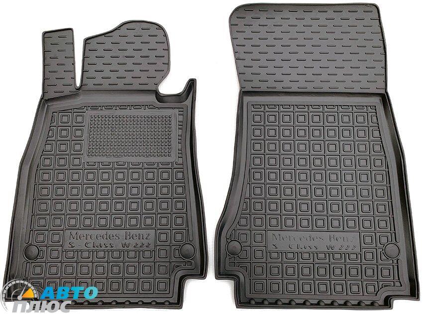 Передні килимки в автомобіль Mercedes S (W222) 2013- long/short (Avto-Gumm)