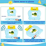 Інтерактивний дитячий планшет для вивчення англійської мови Монтессорі 112 карток 224 слова Розовий, фото 6