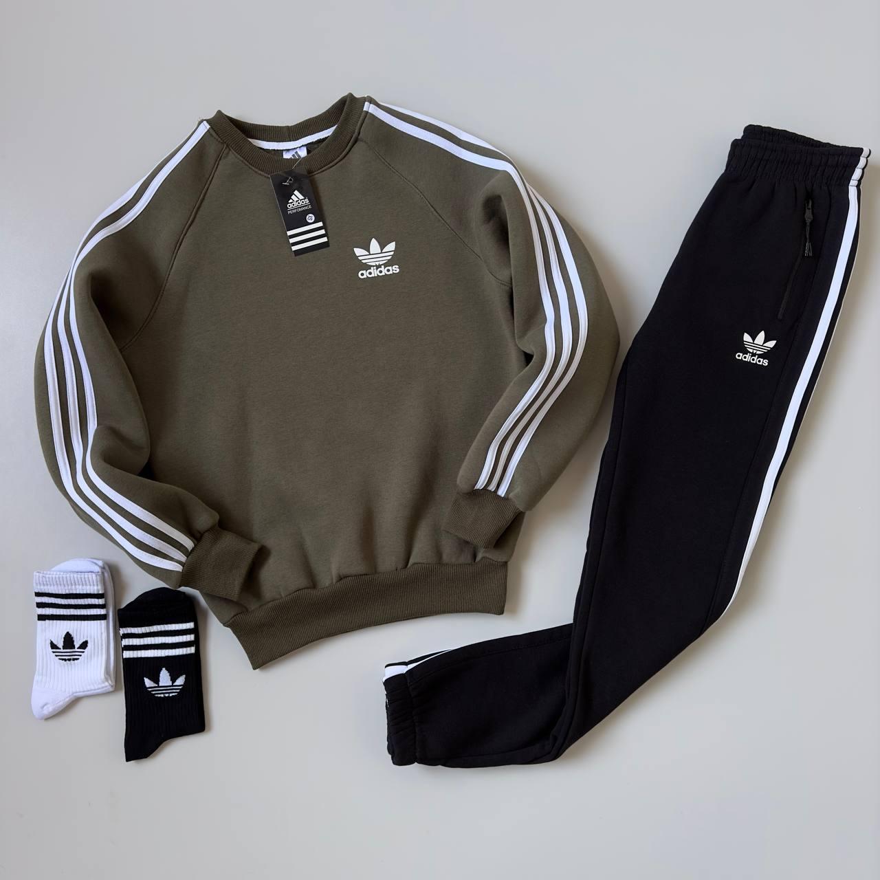 Теплий спортивний чоловічий костюм Adidas