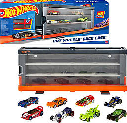 Набір Хот Вілс Кейс Дисплей Вітрина Race Case with 8 Toy Cars HFC89