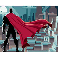 Набір для розпису по номерах Охорона нічного міста Strateg розміром 30х40 см (SS6689) [tsi225640-ТCІ]