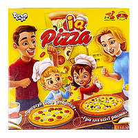 Настольная игра IQ Pizza DankoToys G-IP-01U Пицца заготовки с ячейками фишки кубики развивающая для детей