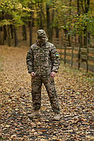 Тактический зимний костюм Soft Shell Terra WARM зеленый пиксель Армейский зимний комплект куртка штаны софтшел