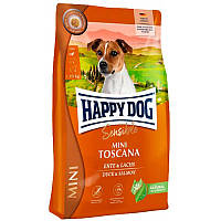 Happy Dog Mini Toscana — сухий корм Хеппі Дог Тоскана для маленьких порід собак із лососем і качкою 4 кг