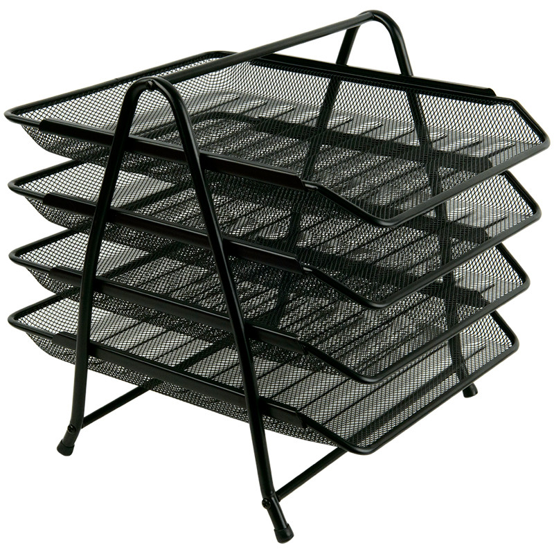 Лоток горизонтальний металевий Axent 4-в-1 2129-01-A, 300x350x330мм, чорний