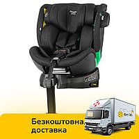 Автокресло CARRELLO Empire (i-Size 40-150см ISOFIX, поворот, опорная стойка) CRL-12805 Absolute Black Черное