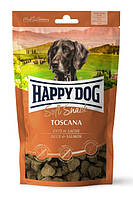 Мягкие закуски лакомство для собак с уткой Хеппи Дог Тоскана Happy Dog 100 гр