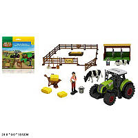 Игровой набор "Ферма" арт. 550-8K (24шт/2) ферма,трактор,фигурки,в коробке 24*18,5*9см